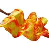 OZLCUA Ventagli di Danza Ventre Vera Seta Danza del Ventre 1 Pezzo/1 Paio ventagli di Velo Tinti Fatti a Mano Tie Dye Danc Performance Naturale(Color6,1pc Right hand-280cm)