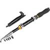 HanOaki Canna da pesca telescopica in carbonio per mini canna da pesca, struttura pieghevole portatile per un facile trasporto e campo (1 m blu)