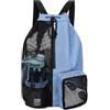 CHTKAGV Borsa da nuoto in rete con coulisse tasca bagnata, zaino spiaggia multiuso for il(Green)