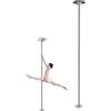 Jidanmian Palo da Ballo Portatile Girevole statico da 45 mm, Altezza Regolabile da 2,3 a 2,75 m per Allenamento, Performance e spettacoli in casa/Club, Portata Massima 200 kg(B 15cm)