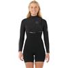Rip Curl 2026 Donna E-Bomb 2/2mm Zip Free Manica Lunga Muta Primaverile 149WSP - Black
