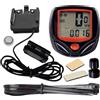 Genérico Tachimetro GPS per biciclette - Odometro per biciclette | Tachimetro con cavo impermeabile con display LCD | Ciclocomputer multifunzione | Tracker portatile di chilometraggio dati chiaro