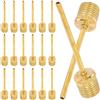 TOYANDONA 20 Pezzi Ago per Gonfiaggio in Metallo per Palloni da Basket e Pallavolo, Portatile Foro Piccolo per Gonfiaggio, Adatto per Borsa Sportiva Colore Oro