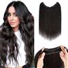 Silk-co Extension Capelli Veri Clip con Filo Wire Invisibile in Fascia Unica con Lace 40cm Nero