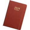Povanjer Pianificatore 2024,Pianificatore di libri agenda 2024,Quaderno di pianificazione quotidiana | Agenda giornaliera settimanale e mensile 2024, agenda per lavoro, scuola, casa [CD-ROM] [CD-ROM]