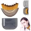 Eeiiey Pennello per contorno linfatico, spazzola per il viso a secco, massaggiatore per drenaggio linfatico per scolpire viso, mento e mascella, progettato ergonomicamente per adattarsi alla pelle con