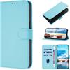 CASEONJAN Cover per OPPO Reno14 5G / Reno 14F 5G / Reno 14 FS, Custodia a Portafoglio Cover a Libro in Pelle PU [Slot per Schede], Caso Antiurto Case per OPPO Reno 14/ F 5G / FS 4G/5G (Azzurro chiaro)