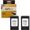 Genérico 305XL pack 2 cartucce d'inchiostro compatibili con HP 3YM62AE / 3YM61AE