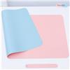 CKAKZTPTEV Tappetino For Mouse Da Gioco, Tappetino Scrivania, Protettivo, For Laptop, For Tastiera(Pink+Blue,60X30CM)