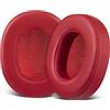 SOULWIT Cuscinetti Auricolari Ricambio per Skullcandy Hesh 3/ANC/Evo & Crusher Wireless/540/ANC/Evo & Venue ANC Over-Ear Cuffie, Padiglioni con Morbida Pelle Proteica, Schiuma Antirumore