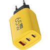 Pruojhw Blocco caricabatterie USB multiporta, caricabatterie da muro per telefoni cellulari,Adattatore telefonico USB 60W per caricatore da muro multiporta - da muro compatta per caricabatterie di