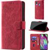 CaseGla Cover per Samsung Galaxy A40, Rosso | Blocco RFID, Portafoglio Pelle PU, Flip Libro, Porta Carte, Magnetica Libretto, Antiurto Protezione Completa