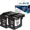 LCL Cartucce d'inchiostro Compatibile LC229 LC229XL LC229XLBK LC225 LC225XL Nero Sostituzione per Brother MFC-J5320DW J5620DW J5625DW J5720DW (2-Pack)