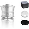 TTARTISAN APS-C 7,5 mm F/2 Argento Fisheye X Obiettivo ultra ampio obiettivo manuale per Fuji baionetta X-A1 X-A10 X-M5 X-H2 X-T1 X-T10 X-T20 X-T30 X-T50 (X-Baionette)