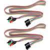 EMSea 2 x Cavo pulsante di commutazione di alimentazione PC Custodia per computer desktop Scheda Madre On/Off/Reset/Cavo Interruttore Disco Rigido Filo Lunetta Anteriore con Indicatore LED