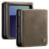FMPCUON Cover per Samsung Galaxy Z Filp 7 Custodia in Pelle Premium Flip Case Caffè Antiurto, Portafoglio, RFID Blocking, Carta Fessura, Supporto Stand