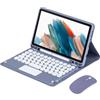 GUPENAA Custodia Tastiera con Touchpad per Samsung Galaxy Tab A9+/A9 Plus 11'' 2023 (SM-X210/X216/X218) con Portamatite, Tastiera Magnetica Staccabile con Mouse Bluetooth,Viola
