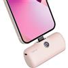 iWALK Caricatore Portatile 4800mAh[2024 Upgrade], Power Bank Ricarica Rapida con Display LED Compatibile con iPhone 14/14 Pro Max/13/12/11/SE/XR/8/7/6s, Rosa