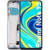 OnlyTech - Schermo LCD completo con telaio montato di ricambio per Xiaomi Redmi Note 9S
