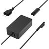 SLRIOYS 65W Surface Alimentatore Compatibile Con Microsoft Surface Pro 3 4 5 6 7 7+ 8 9 10 X Surface Laptop 7 6 5 4 3 2 1 Surface Book 3 2 1 Surface Go 4 3 2 1 Windows Tablet Adattatore Caricatore