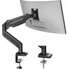 BONTEC Supporto Monitor Schermi da 13 a 32, Braccio Regolabile per Schermi fino a 9 kg, Rotazione a 360°, Inclinazione e Altezza Gas Regolabili, Gestione dei Cavi, VESA 75/100 mm