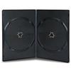 Vision Media - 15 custodie doppie per DVD/CD/BLU RAY, sottili, dorso da 7 mm, colore: nero