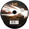 SeKi Cavo per altoparlante, 2 x 2,50 mm2, 100 m, colore: nero, CCA