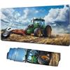 Xhgtehng Tappetino Mouse Trattore Tappetino Scrivania,Mousepad Azienda agricola Mouse Pad XXL 800x300mm,Tappeto Mouse con Base in Gomma Antiscivolo,Tappeto Scrivania con Bordi Cuciti,Accessori Ufficio X1-1571