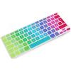 System-S - Copertura in Silicone per Tastiera QWERTZ Tedesca per MacBook PRO 13 15 17 Pollici iMac MacBook Air 13 Pollici in Colori Arcobaleno