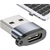 Generic Adattatore USB C | Ricarica rapida USB C a USB-A Converter | Compatto tipo C a USB 2.0 | Adattatore di ricarica in lega di alluminio per telefono, tablet, laptop, fotocamera, dispositivi audio e video