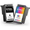 Skydo Cartucce 575XL 576XL per Canon PG-575XL CL-576XL Cartucce d'inchiostro per Canon Pixma TR4755i TR4756i TS3752i