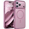 TOCOL Cover Magnetica per iPhone 17 Pro Max 6,9 Pollic, Compatibile con MagSafe, Anello Magnetico Incorporato, Protezione Fotocamera Integrata, Custodia Antiurto Traslucida Opaca, Lilla Viola