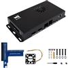 iiunius Metal Enclosure for Raspberry Pi Compute Module 5 IO Board with Cooling Fan, 40PIN GPIO Adapter, Wall Mount, Durable & Dust-Resistant Mini PC Case for CM5 Projects