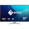 Eizo Flexscan Ev3240X-Wt Monitor Pc 80 Cm (31.5) 3840 X 2160 Pixel 4k Ultra Hd Lcd Bianco