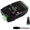 Coolwell Industrial 4-Channel RS485 Hub Expansion Module, Isolated RS485 Relay with Wide Baud Rate, Rail-Mount Support for IoT Gateway, Data Acquisition, Sensors, and Automation
