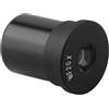 Eawfgtuw Obiettivo grandangolare per microscopio biologico Lente grandangolare Ottica in vetro in lega di alluminio da 23,2 mm per laboratorio monoculare che visualizza campo luminoso chiaro WF5X a WF25X