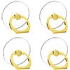 PLABBDPL 1 Pezzi Trasparente Supporto per anello per cellulare Universale Cellulare Anello Rotazione 360° Gradi Smartphone Ring, Anello Supporto Ring Cellulare, per Tutti Gli Smartphone e Tablet, Oro