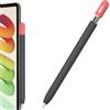 FAFALITHIC Custodia sottile in silicone per Apple Pencil USB C (rosso + | Custodia a dieci collo, presa comoda, supporto magnetico