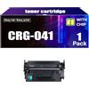 SIWANYS Compatibile con Canon CRG-041 Cartuccia toner sostitutiva con chip per stampante Canon LBP312x/iC MF525dw, stampa trasparente (1 confezione, nero),Black-1 Pack