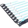 Allowish Cavo Femmina MCIO 74P 8X 8I SAS SFF-8654 8i PCI-E Ultraport Slimline 5,0 a 8X SATA 7P (0,5 m)