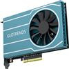GLOTRENDS PA44 Adattatore Quad M.2 NVMe a PCIe 4.0 X8 con biforcazione PCIe, configurazione RAID M.2 NVMe tramite strumento OS (supporta solo formato 2280)