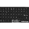 AdesiviTastiera.it - Adesivi lettere tastiera Italiano fondo nero lettere bianche netbook ultrabook 9,6x11,5mm