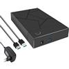 Osmond 3.5 Pollice HDD Enclosure USB 3.0 A Case per Hard Drive SSD Enclosure External Solid State Hard Drive Disk Box-Plug UE Resistente Installazione Facile Facile da Usare