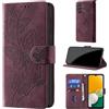 CaseGla Cover per Samsung Galaxy A54 5G, Borgogna | Blocco RFID, Portafoglio Pelle PU, Flip Libro, Porta Carte, Magnetica Libretto, Antiurto Protezione Completa