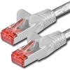 1aTTack.de 1x 50 m - Cavo di rete Cat 6 cavo patch Cat6 RJ45 SFTP - trasparente