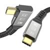 ConnBull Cavo Thunderbolt 4 Angolo Destro 1.2m 40Gbps Supporta 8K@60Hz/4K@120Hz Video Compatibile con Thunderbolt 3/USB4 per iPhone 15 Pro Max, MacBook, Mac Studio Display