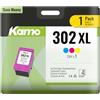 kamo 302XL (1 colore) Multipack Cartucce compatibili con HP 302 302 XL - per Envy 4525 4520 4527 4522, OfficeJet 5230 3831 5220 3830 4650 4561 4562, DeskJet 3633 1 110 2 130 3630