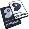 Linux Gentoo Linux - Set di adesivi (due emblemi), 35 mm x 25 mm
