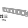 STALFLEX Patch Panel per Armadio di Rete - 6 Porte - Modulare - Patch Panel 1U 10 Pollici - Per moduli Keystone - Montaggio in Rack Server - Rack