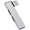 Generic Hub USB 3.0 - Estensione per porta USB 3.0 per laptop, prolunga porta USB per laptop, rapida dissipazione del calore, estensore USB portatile ad alta velocità da 5 Gbps per lavoro, viaggi, scuola